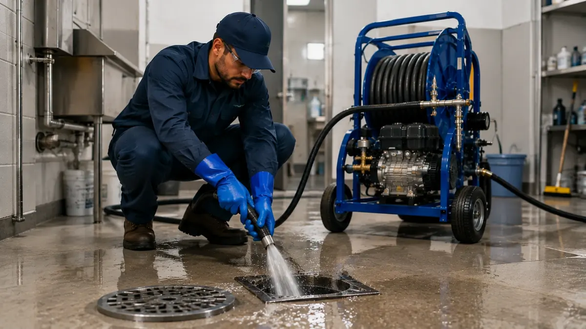 Floor Drain Hydro Jet Cleaning in South San Francisco