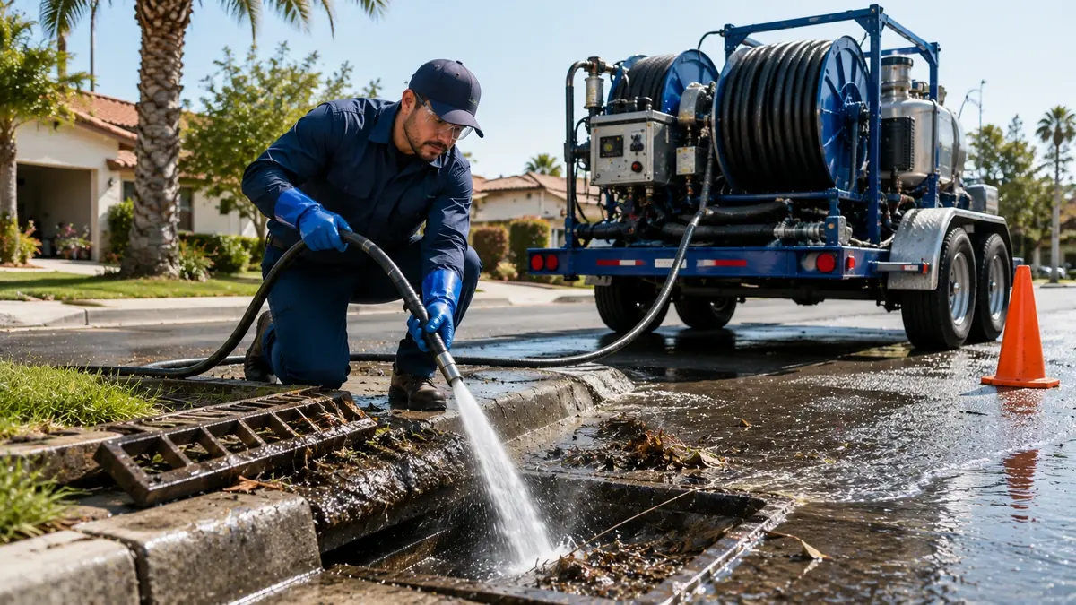 Storm Drain Hydro Jet Cleaning in South San Francisco